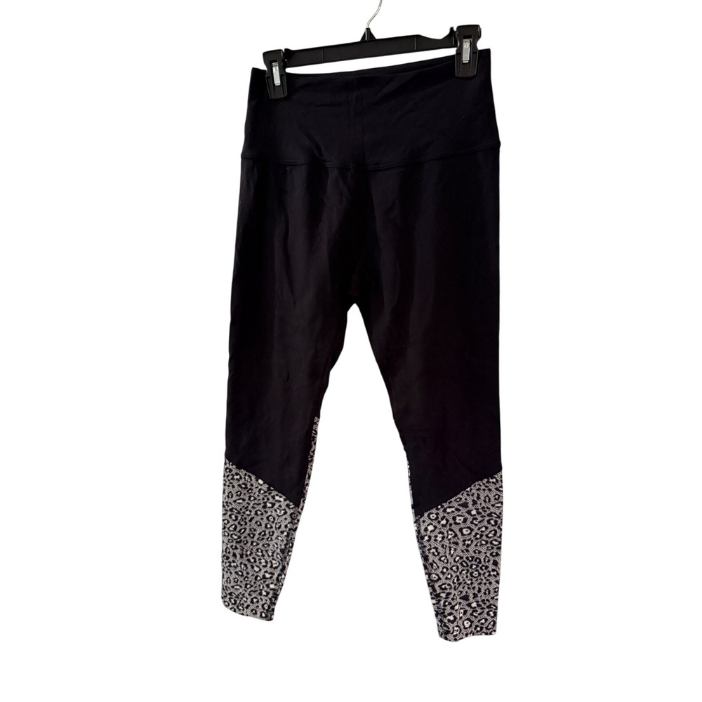 Beyond Yoga‎ Black Leopard Print Athletic Leggings Womens XL Activewear